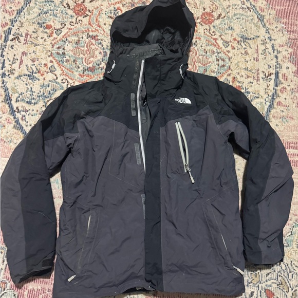 The North Face Men's Black and Dark Gray Ski Jacket